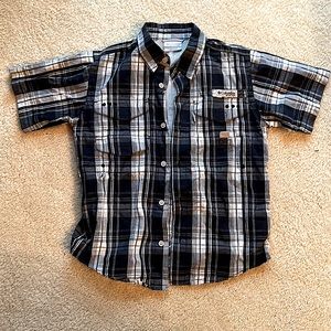 Columbia Kids PFG Short Sleeve button up Shirt (Sz Medium 10/12)